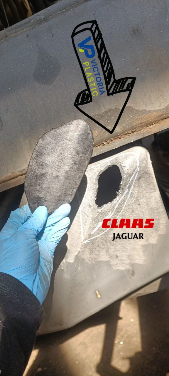 Підготовка паливного бака Claas Jaguar до екструзійного зварювання